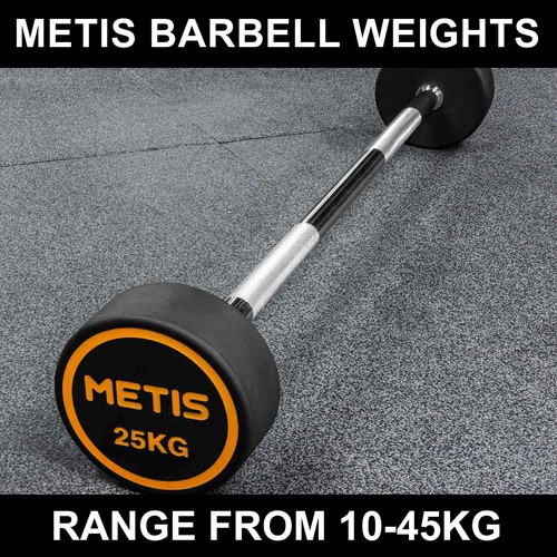 Metis rubber barbell weights - barbell,