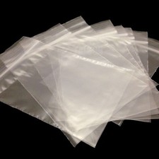 Heavy Duty Plain Grip Seal Bags 300gu Resealable Polythene Plastic Zip Lock