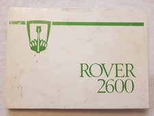 ROVER 2600 Car Owners Handbook