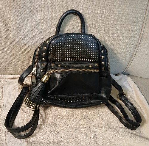 Bebe backpack black purse - black,