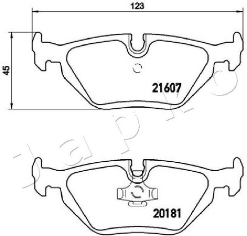 Fits japko 510105 brake - fits,