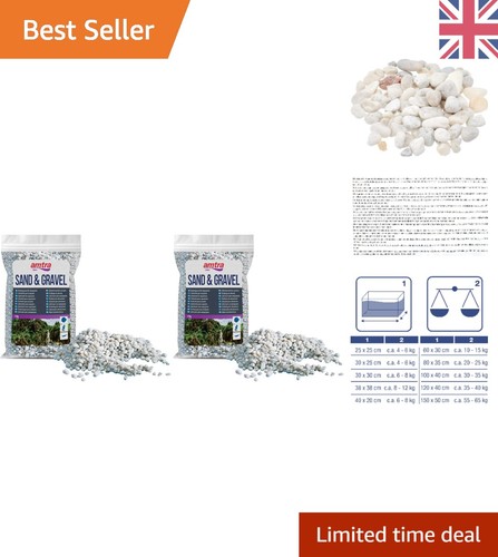 Coarse white aquarium gravel - coarse,