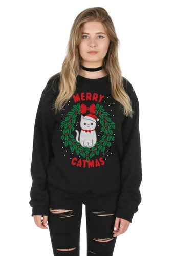 Merry catmas sweater top - merry,