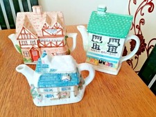  COLLECTORS TEA POTS COTTAGE