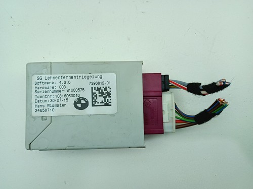Bmw backrest unlock - x1, control