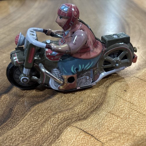 Vintage wind tin motorcycle - vintage,