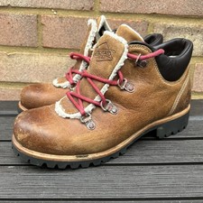 Ladie's TIMBERLAND Earthkeepers Brown Leather Boots UK 6.5 Vibram Soles