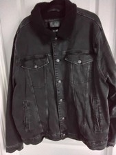 Next Denim  Jacket Size XL Sherpa Borg Fleece Lined 3XL XXXL
