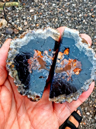 Blue john fluorite butterfly - blue,
