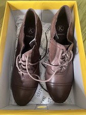 K Shoes By Clark’s Brown Ladies Wide Fit Shoe, Uk 6.5