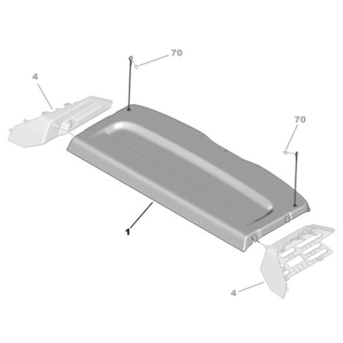 Genuine rear shelf peugeot - -,