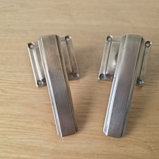 Antique Art Deco Brass Lever Door Handles x2