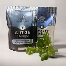 HydroBlend Hydroponic Nutrients (1kg A + 1kg B) Fully Soluble, Commercial-Grade
