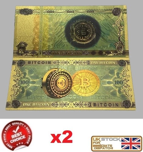 100 bitcoin btc banknote - 100,