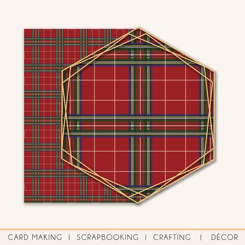 Tartan pattern scrapbooking - pattern,