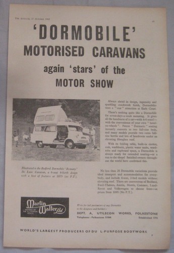 1961 dormobile campervan - 1961,