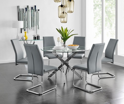 Novara large round chrome - novara,