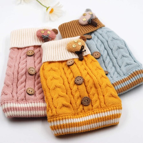 Winter cat dog knitted sweater - cat,