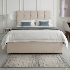 LUXURY GREY FABRIC DIVAN BED