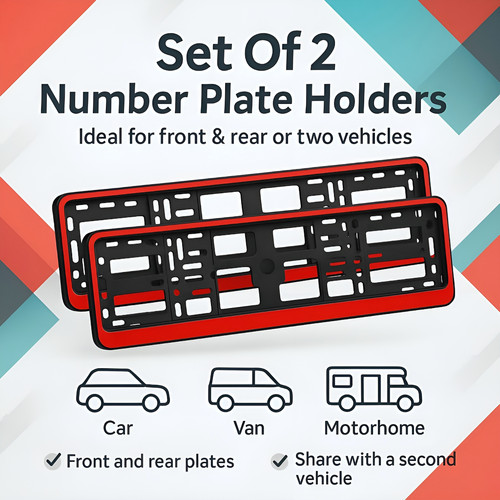 Glossy red series number - red,