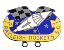 Vintage Old Rayleigh Rockets Speedway Supporters Club Enamel Badge