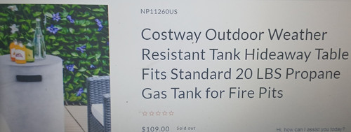 Costway tank hideaway - costway,