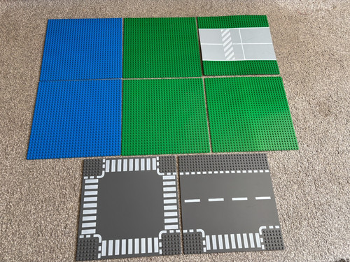 Lego base plates 32x32 dark - plates,