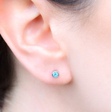 Gem earrings ear studs stud - studs,