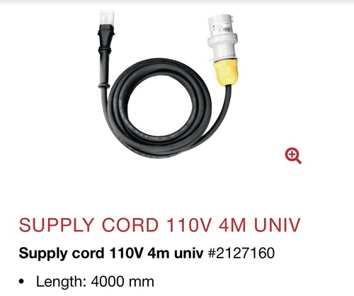 Hilti power supply cord 110v - power,