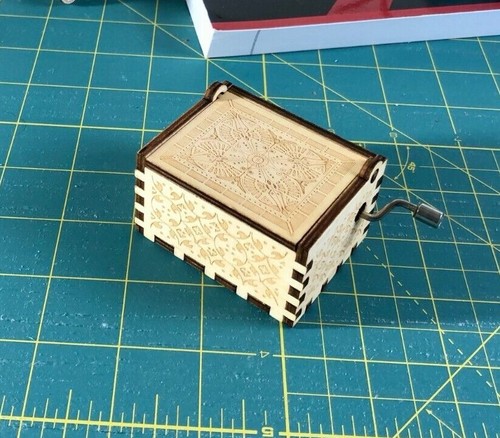Wooden music box - music, box,