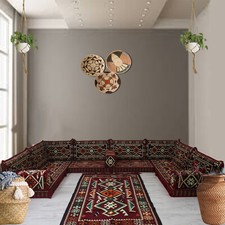 Shaped modular arabic majlis - u,