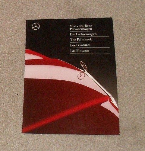 Mercedes colour guide - 1988,