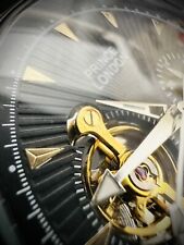 Prince London Automatic 40mm Skeleton Wristwatch.