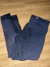 Derby House Navy Blue Ladies 32” Full Silicone Seat Breeches