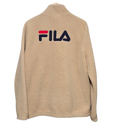 Fila beige sherpa full - beige, full-zip