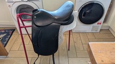 CLIFF BARNSBY GENERAL DRESSAGE SADDLE • 17"  • BLACK •  size 2 fit