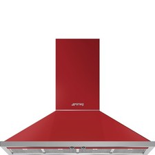 Smeg Cooker Hood Red KPF12RD 120cm Portofino Chimney A Graded (CH-1616)