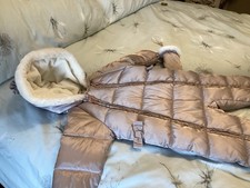 Girls' Snowsuit Aged 9-12 Months In Soft Pink/Beige From Ted Baker New No Tags