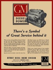 1948 GM Detroit Diesel Engines Series 71 NEW Metal Sign: 9x12" Ships Free