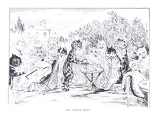 OLD ANTIQUE LOUIS WAIN PRINT