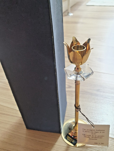 Vintage brass tulip - vintage, shaped