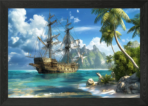 Pirate ship caribbean - pirate,