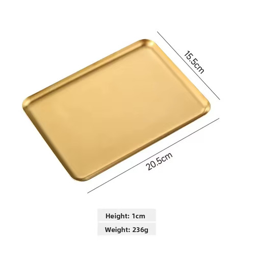 Gold stainless steel serving - steel,