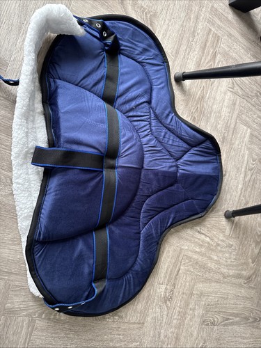 Blue bareback saddle - pad, with
