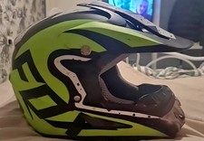 used FOX V2 ADULT MOTOCROSS MX HELMET -  SIZE S