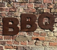 Rusty 12” Fat BBQ Letters