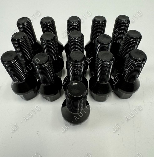 Alloy wheel bolts black - wheel, for