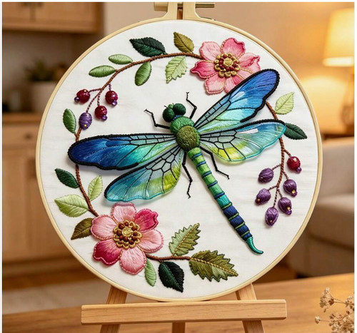 Embroidery hoop kit - kit, 20cm/7.87"