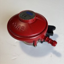 BBQ Propane Gas Regulator. CGAS. 37bar. Type C10-37. RED. UNUSED. NEW. 27mm.