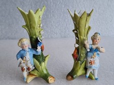 Conta & Boehme Spill Vases / Figurines / Match Holders - with Damage